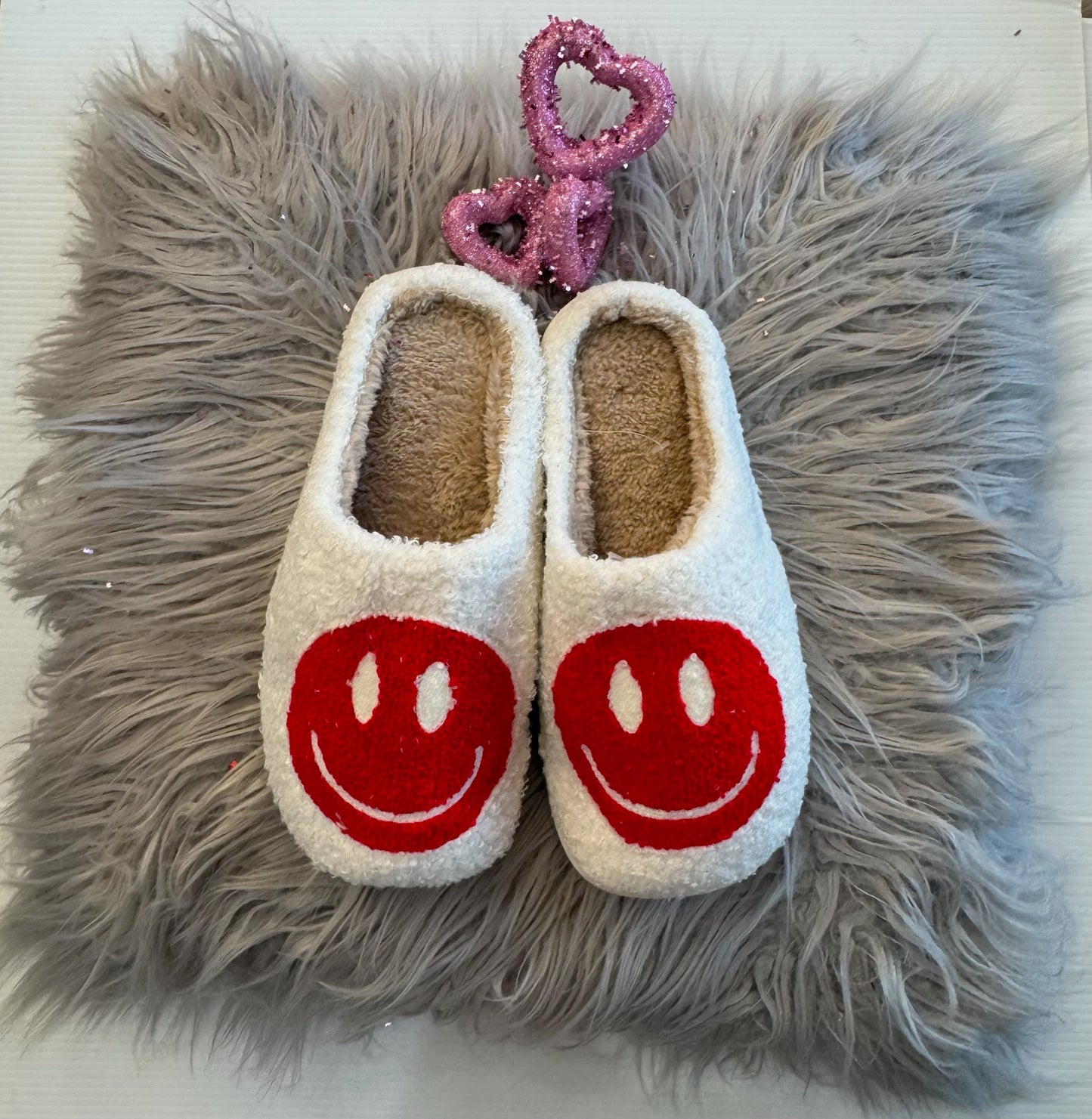 Cozy Smiley Slippers **Final Sale**