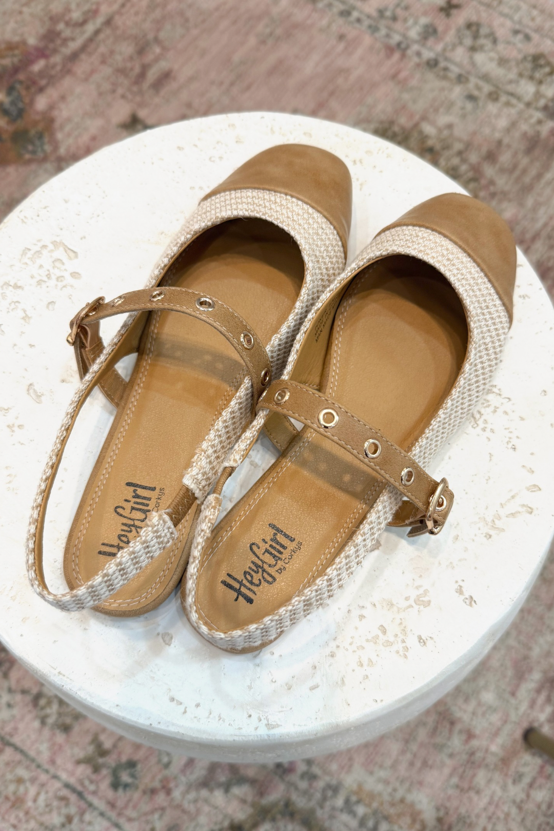 Poker Face Raffia Slingback Mule