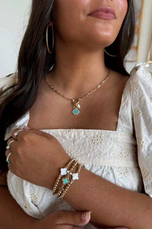 Charmed Clover Bracelet Set