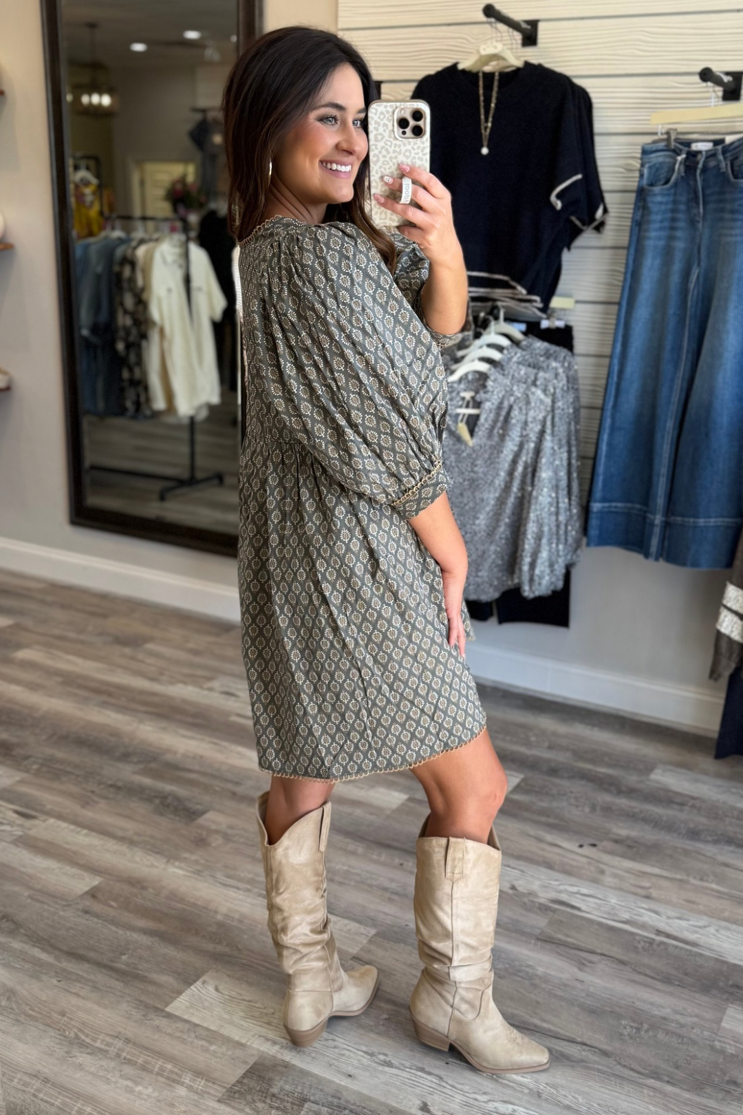 Slate Blooms Dress