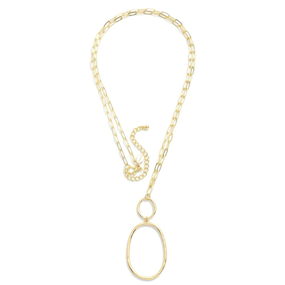 Sculpted Oval Necklace