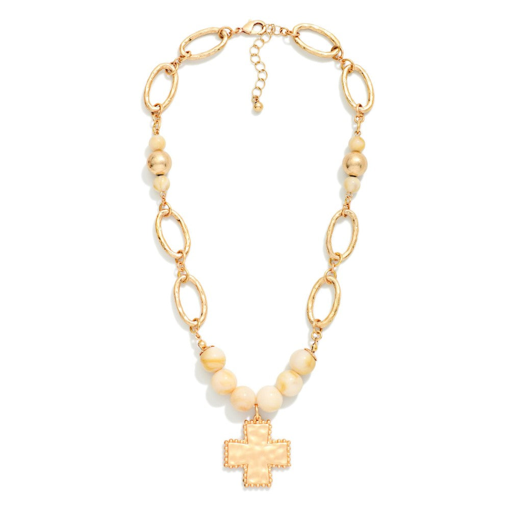 Crossed in Grace Necklace