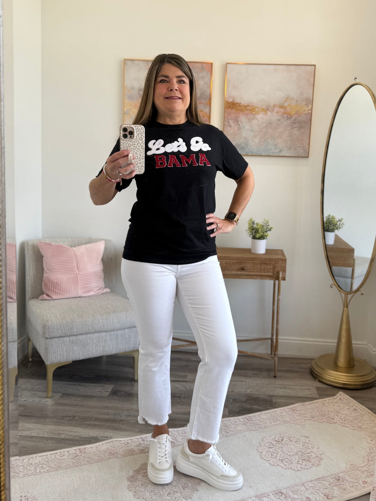 Let's Go Bama Sequin Tee