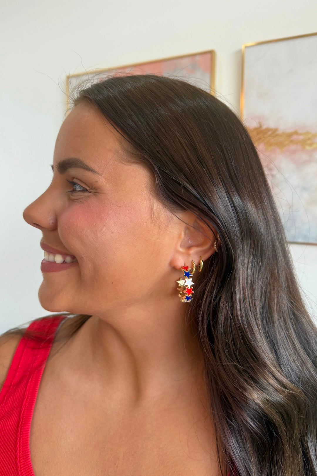 Star Spangled Hoops **Final Sale**