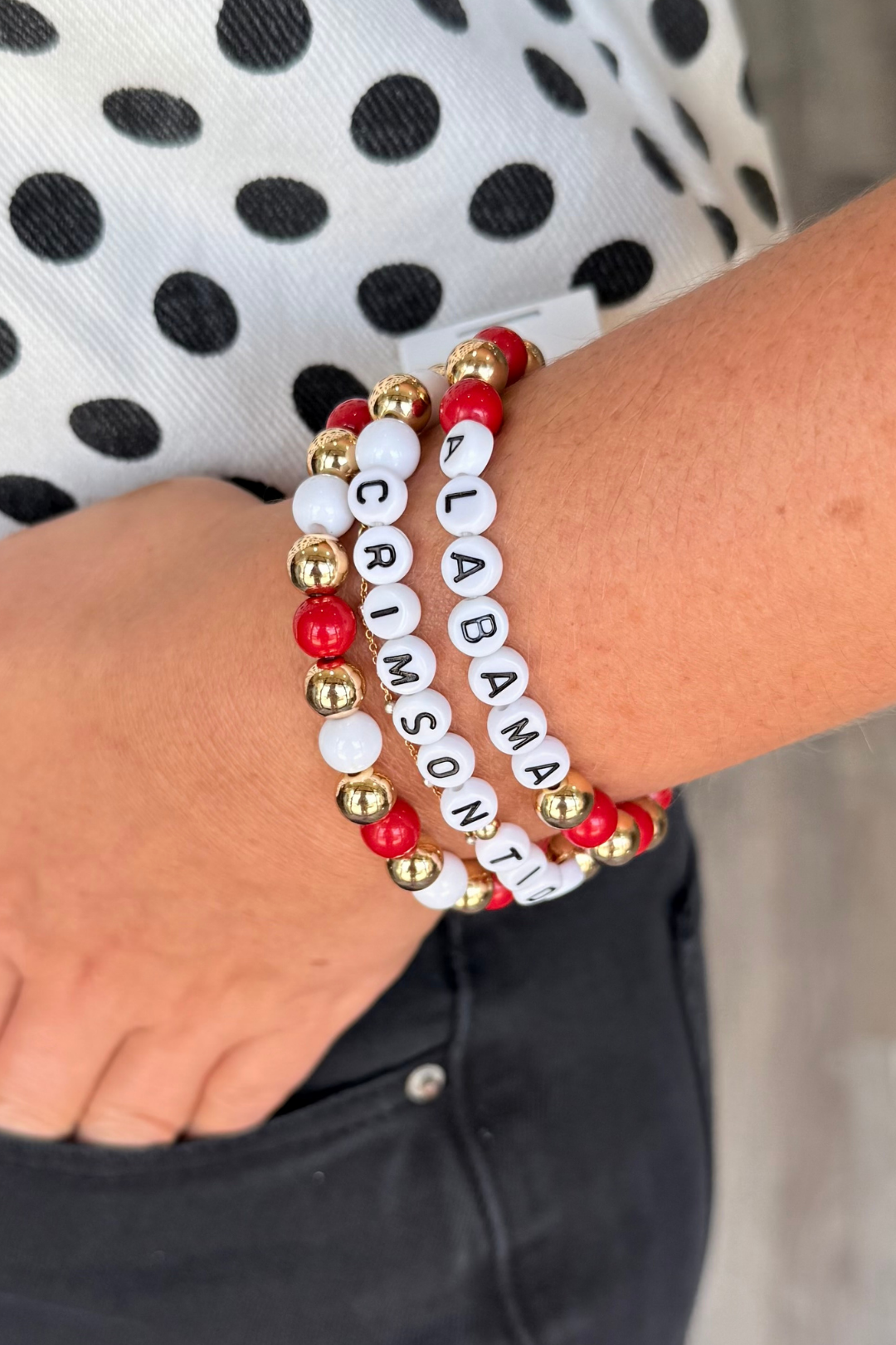 Crimson Spirit Bracelet Stack