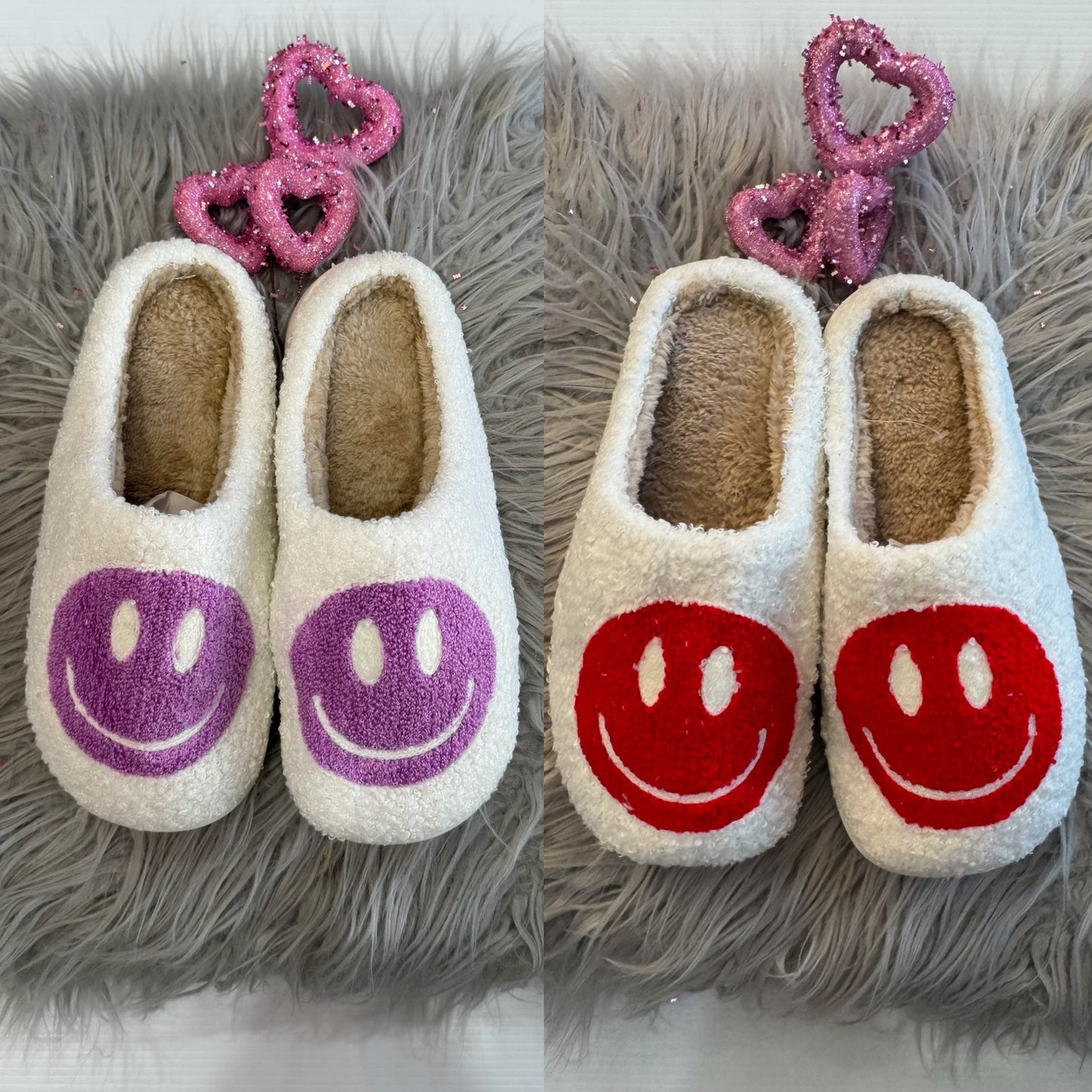 Cozy Smiley Slippers **Final Sale**