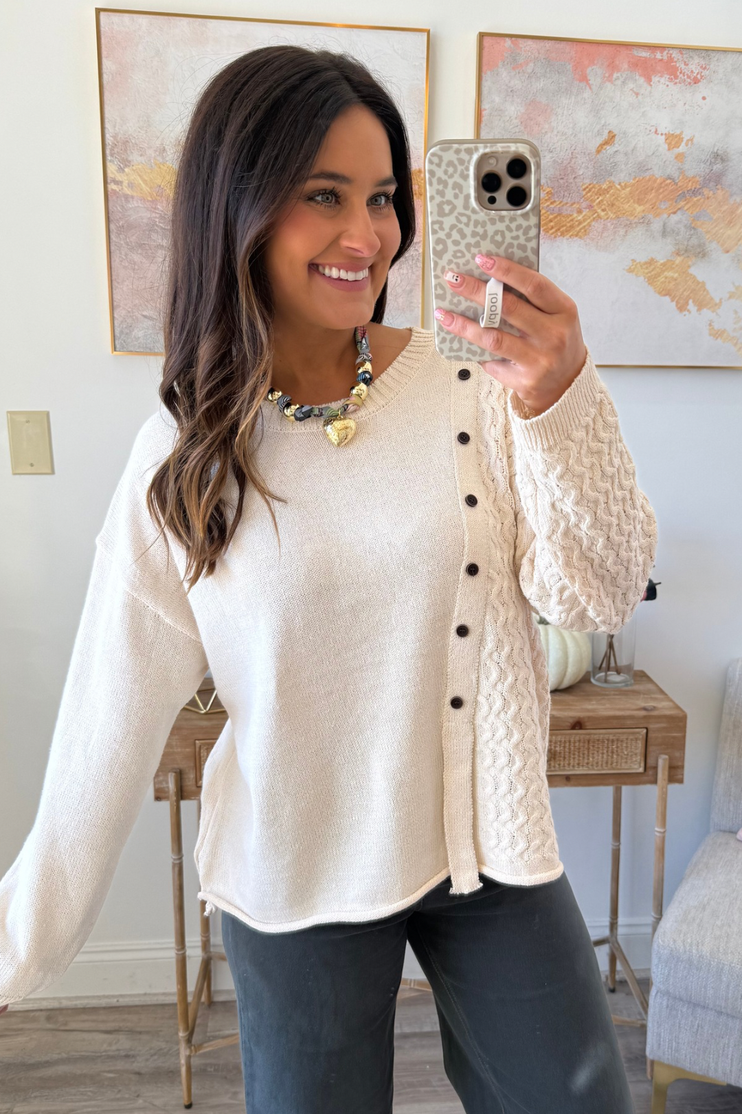 The Button & Flow Sweater