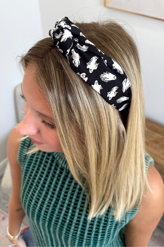 Ghost Print Headband  **Final Sale**