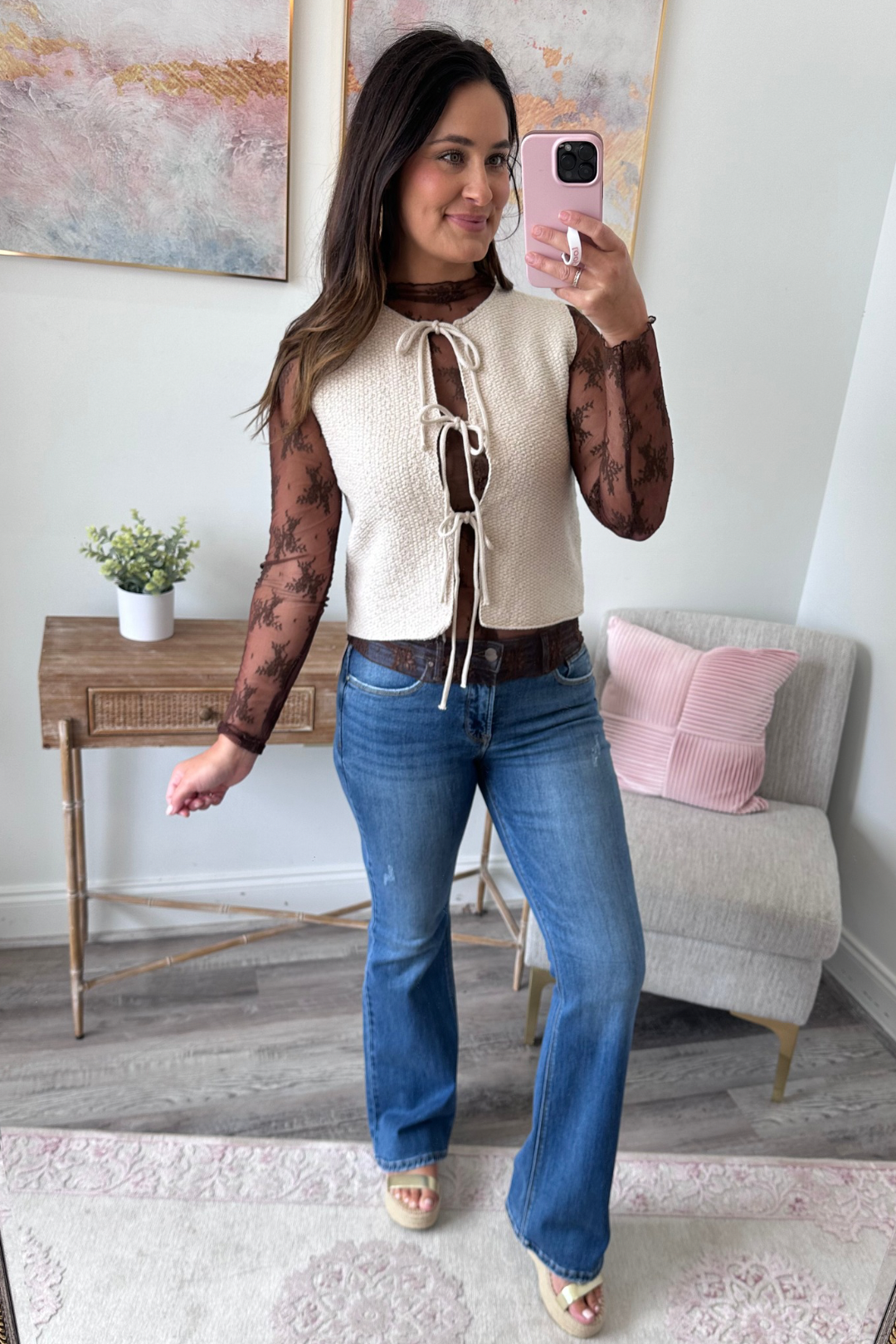 Tied Up Sweater Vest  **Final Sale**