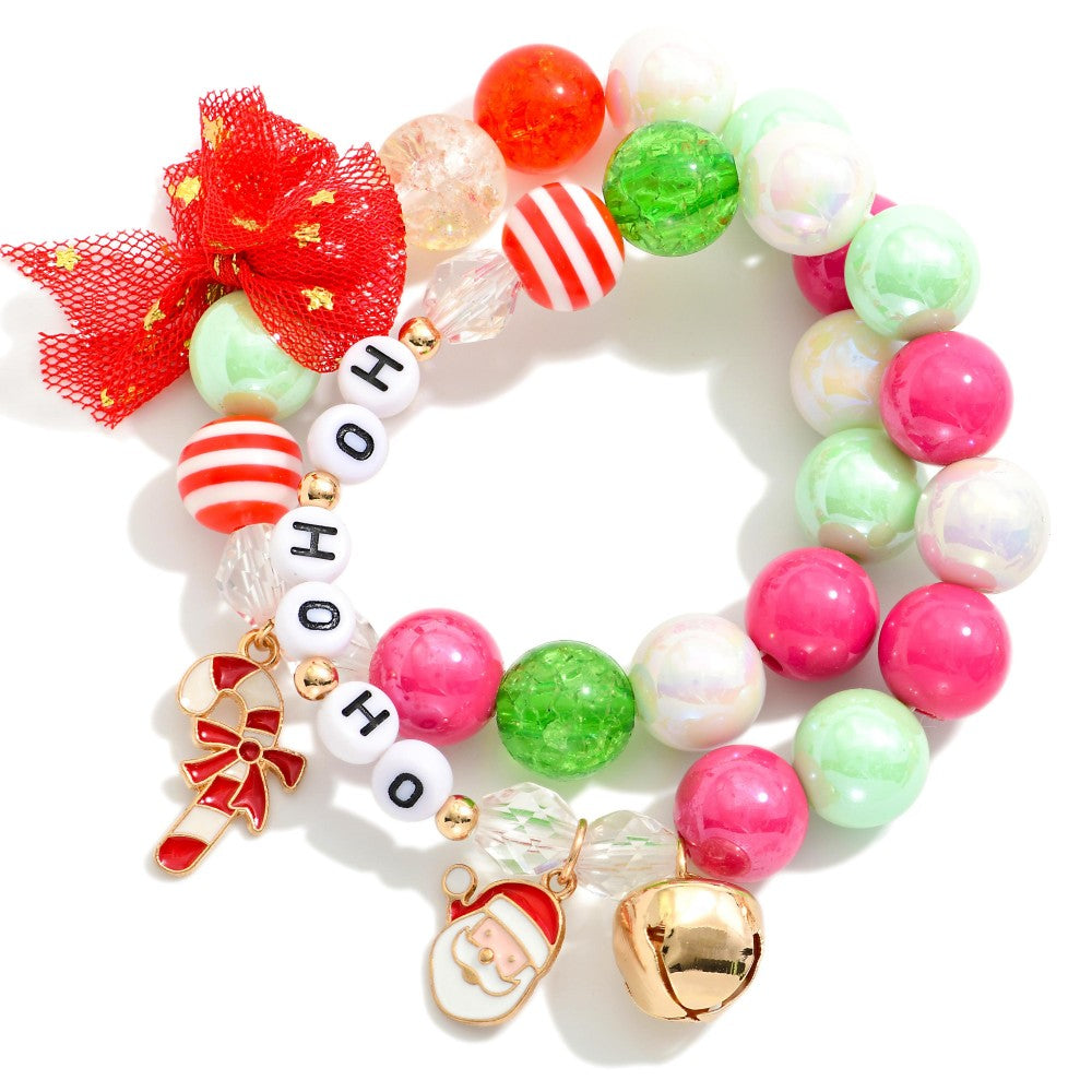 Fun & Bright HoHoHo Bracelet Set