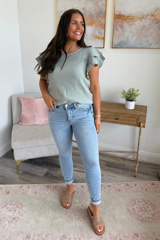 Judy Blue Tummy Control Vintage Washed Skinny