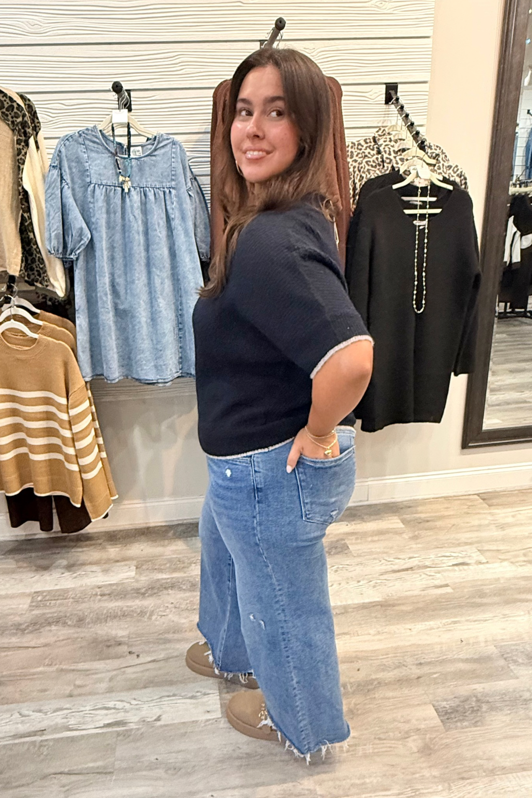 Dark Divide Sweater Top