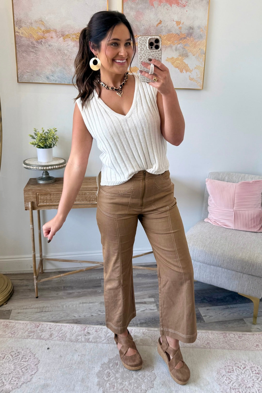 Zip & Stitch Mode Pants