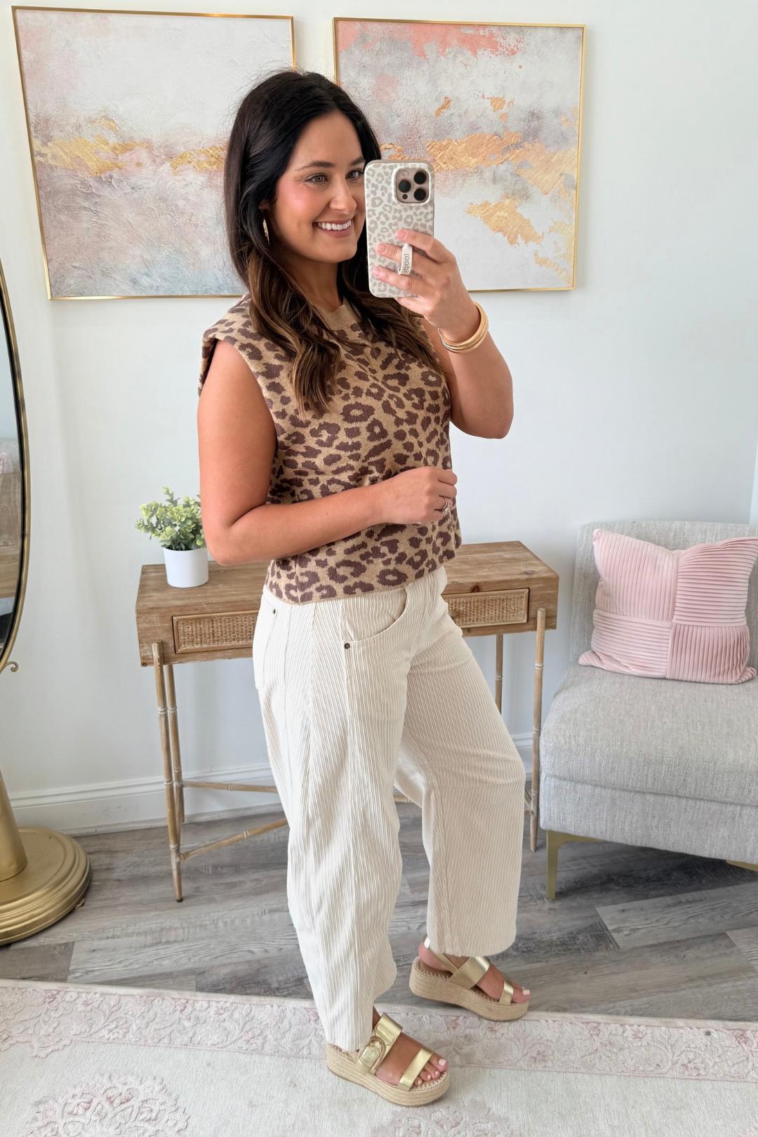Cord Crush Barrel Pants