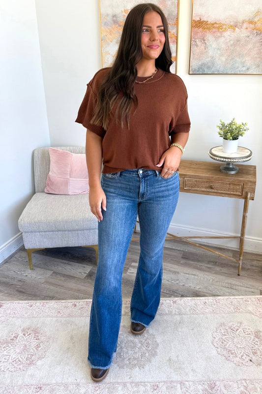 Judy Blue Vintage Destroy Flare Jeans