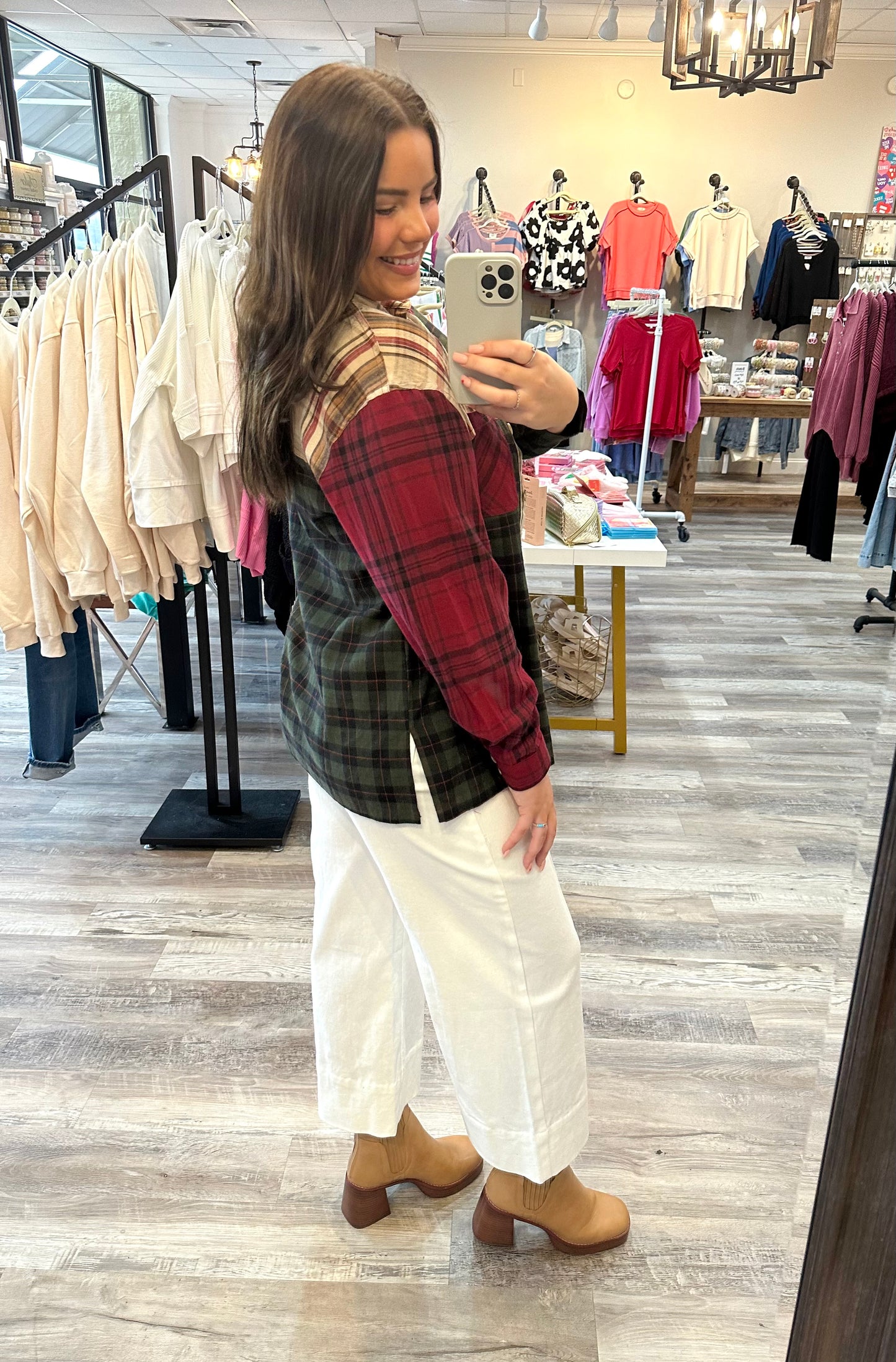 Cabin Vibes Plaid Flannel Shirt **Final Sale**
