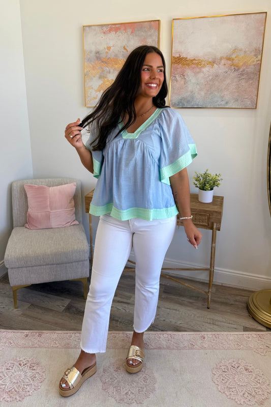 Caribbean Cascade Top  **Final Sale**