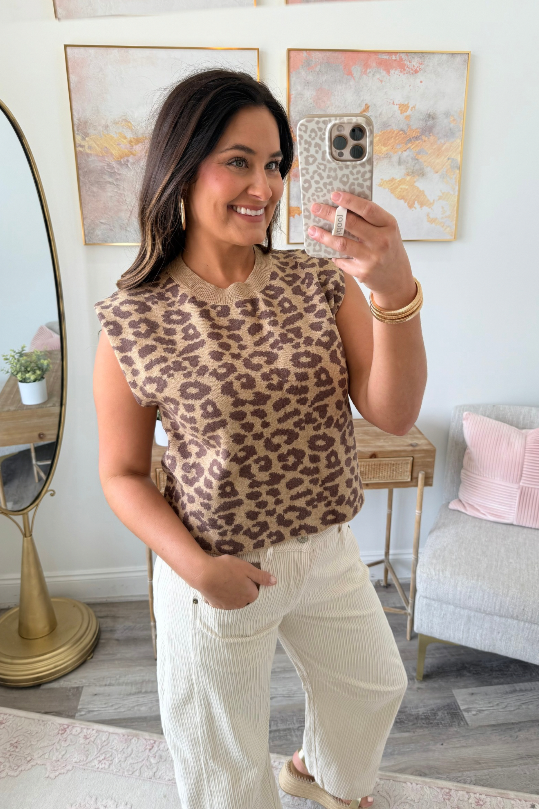 Soft Spots Sweater Top