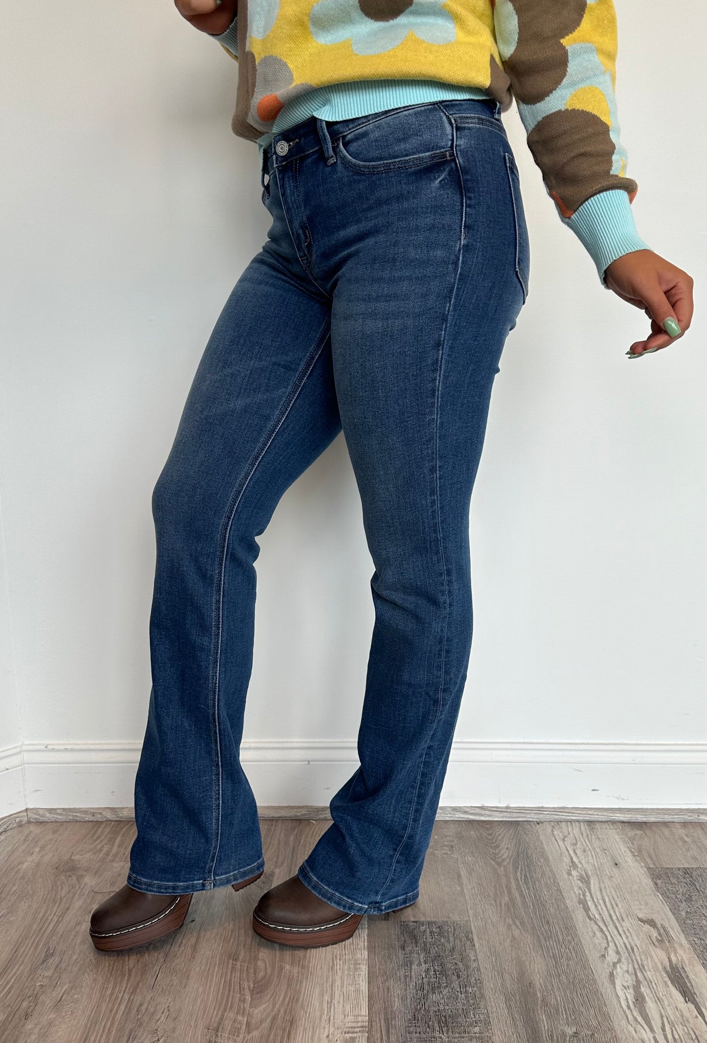 Revere Mid-Rise Bootcut Jeans** FINAL SALE**