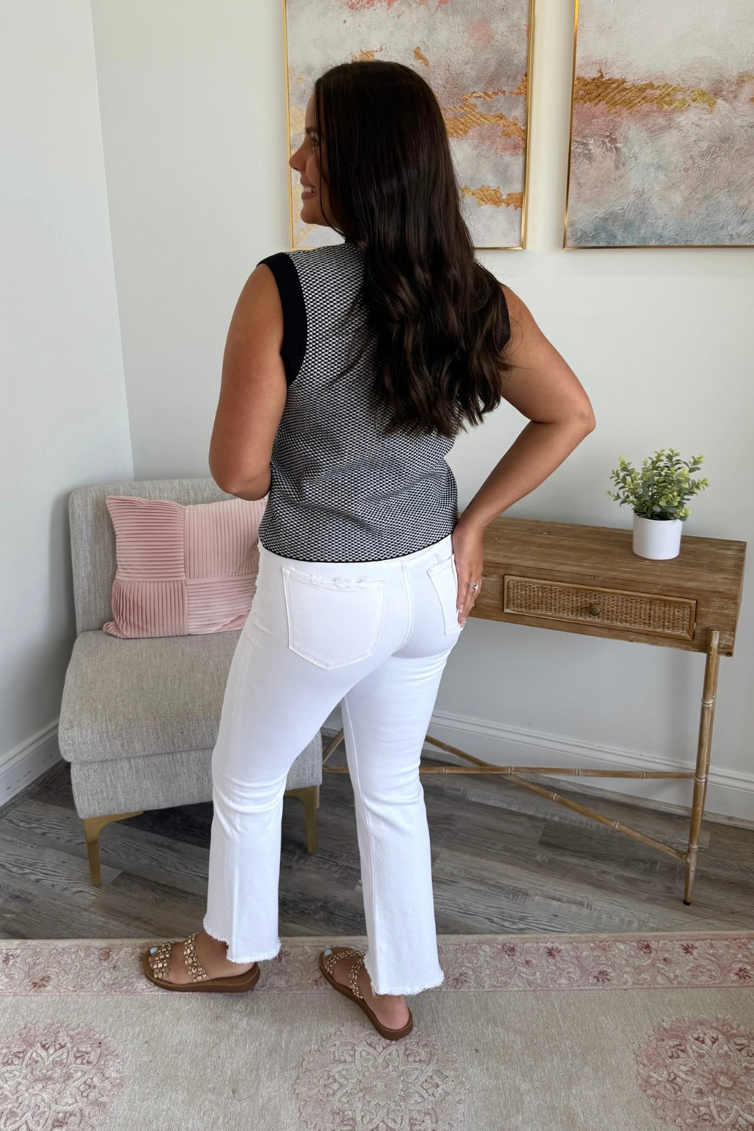 Checkmate Knit Top