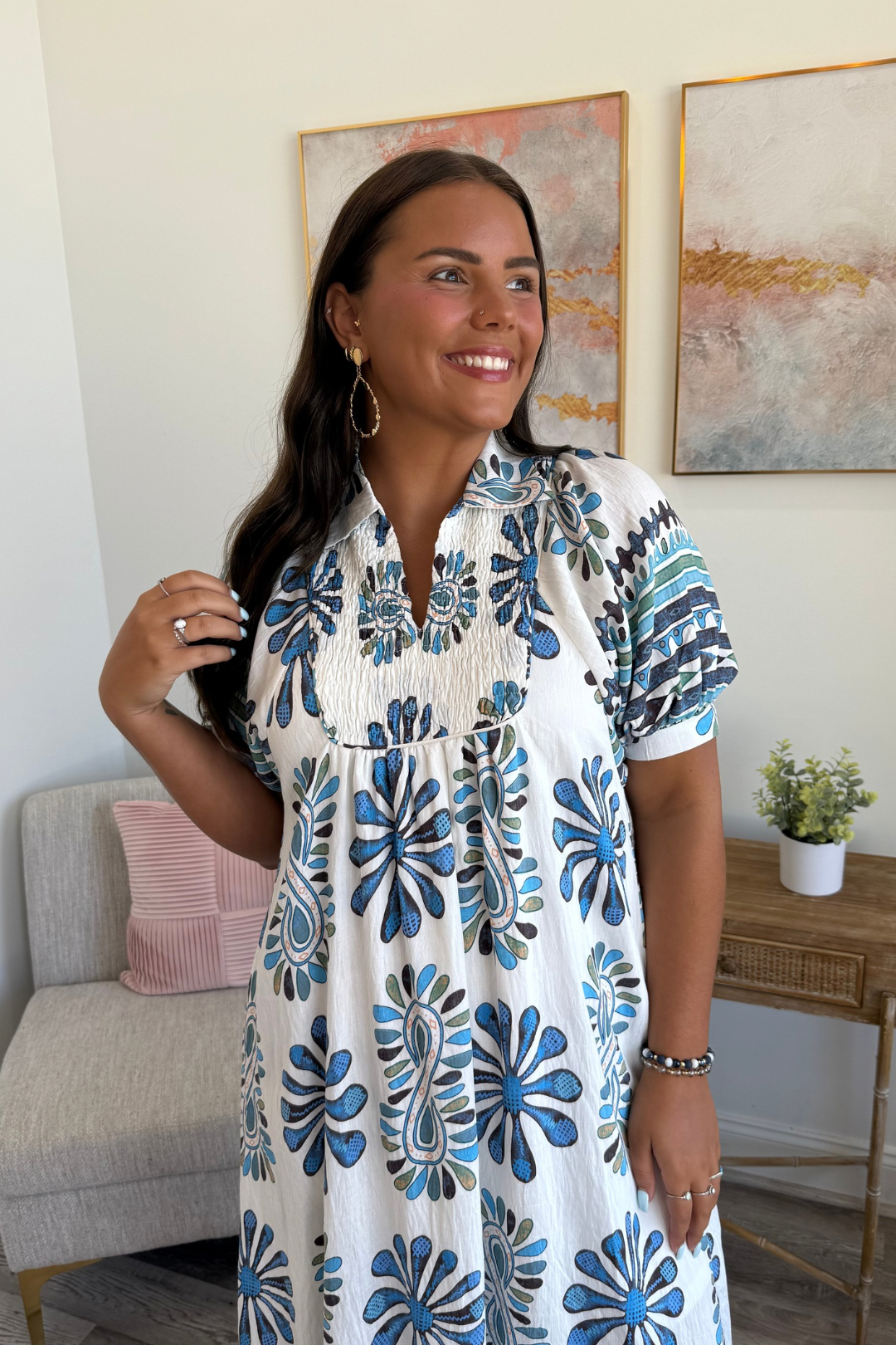 Petals & Paisley Mirage Midi Dress