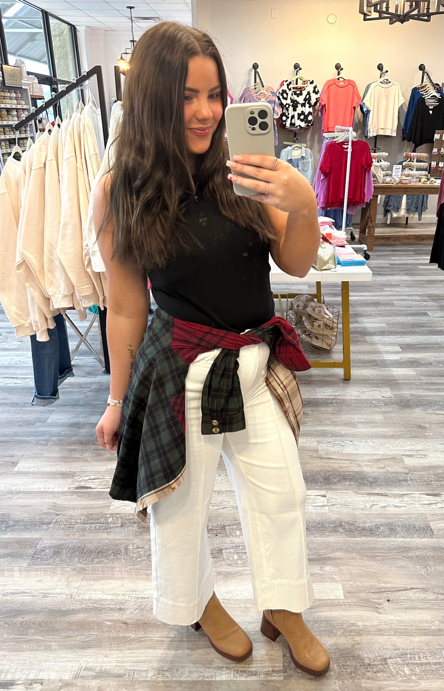Cabin Vibes Plaid Flannel Shirt **Final Sale**
