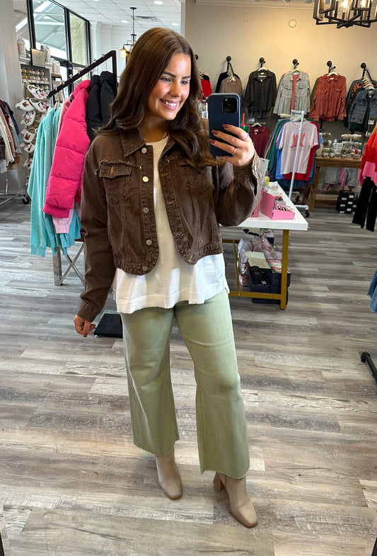 Chocolate Dreams Jean Jacket **Final Sale**