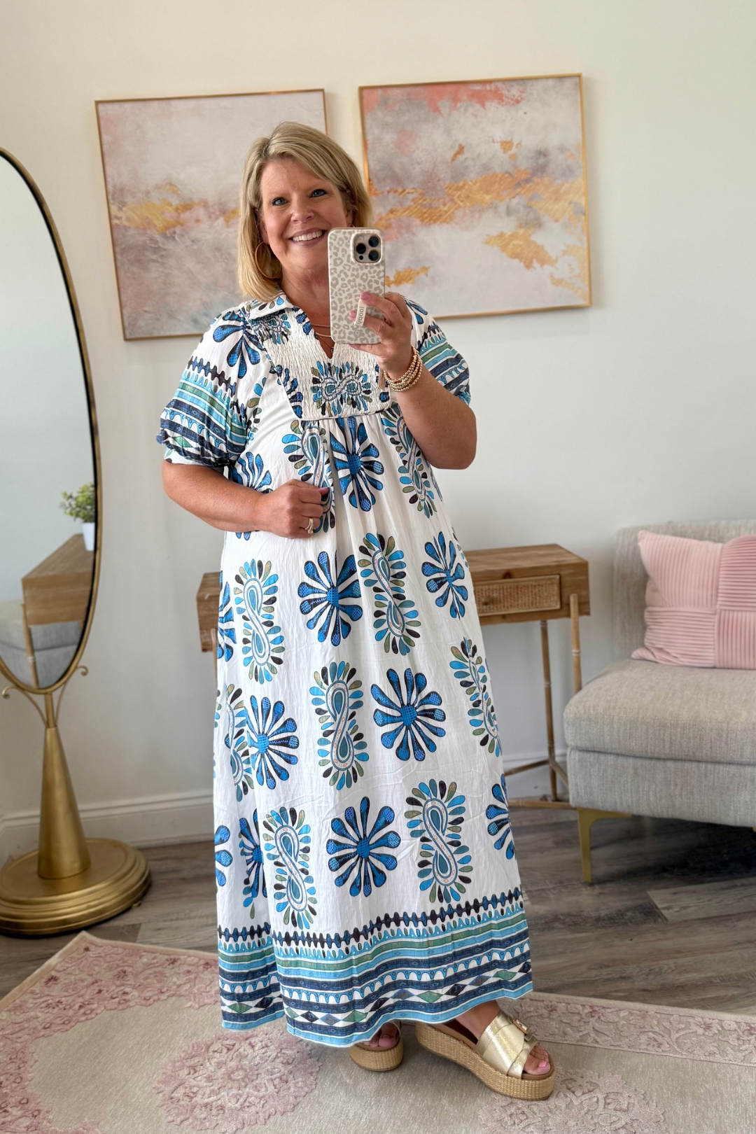 Petals & Paisley Mirage Midi Dress