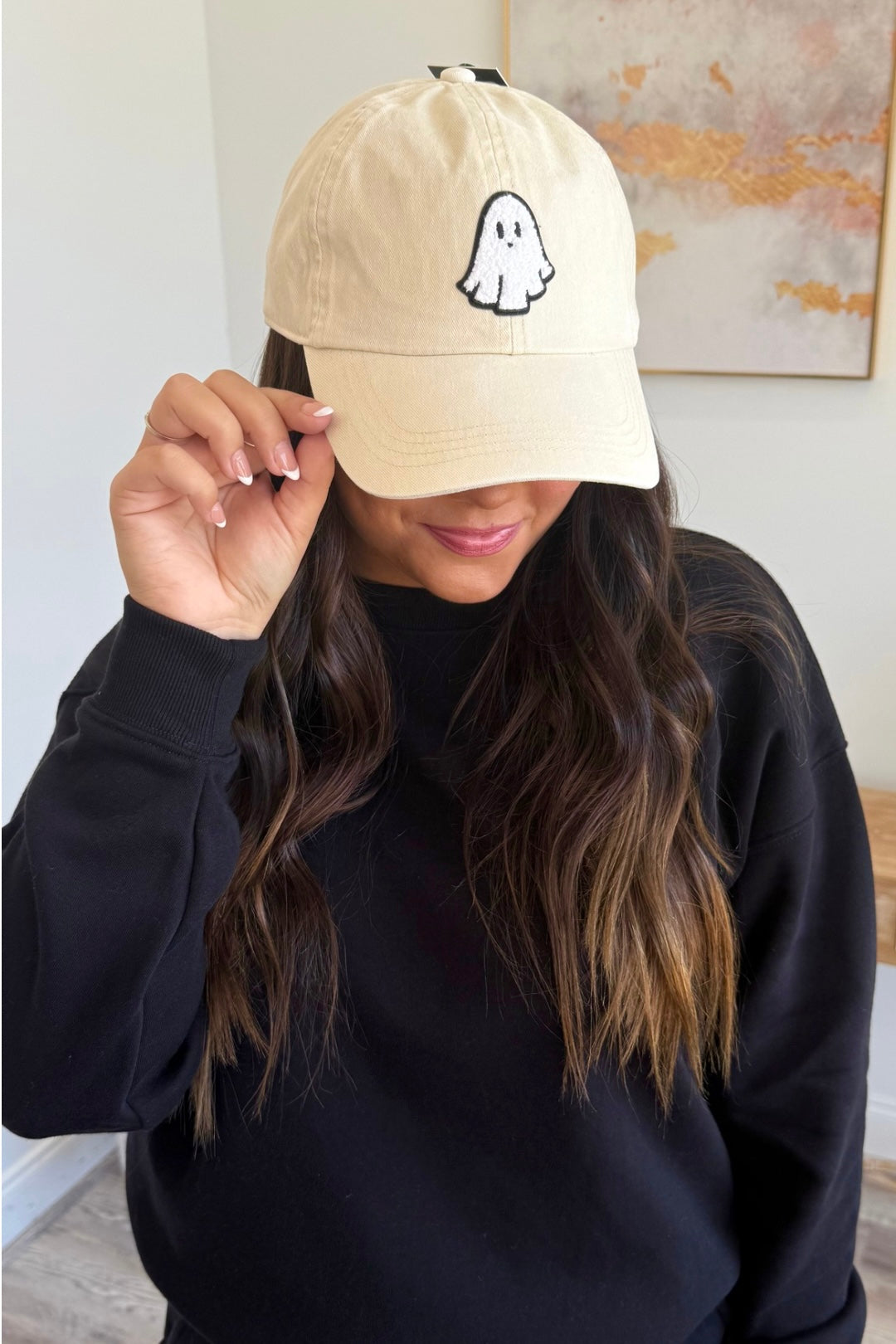 Ghost Chenille Patch Baseball Cap