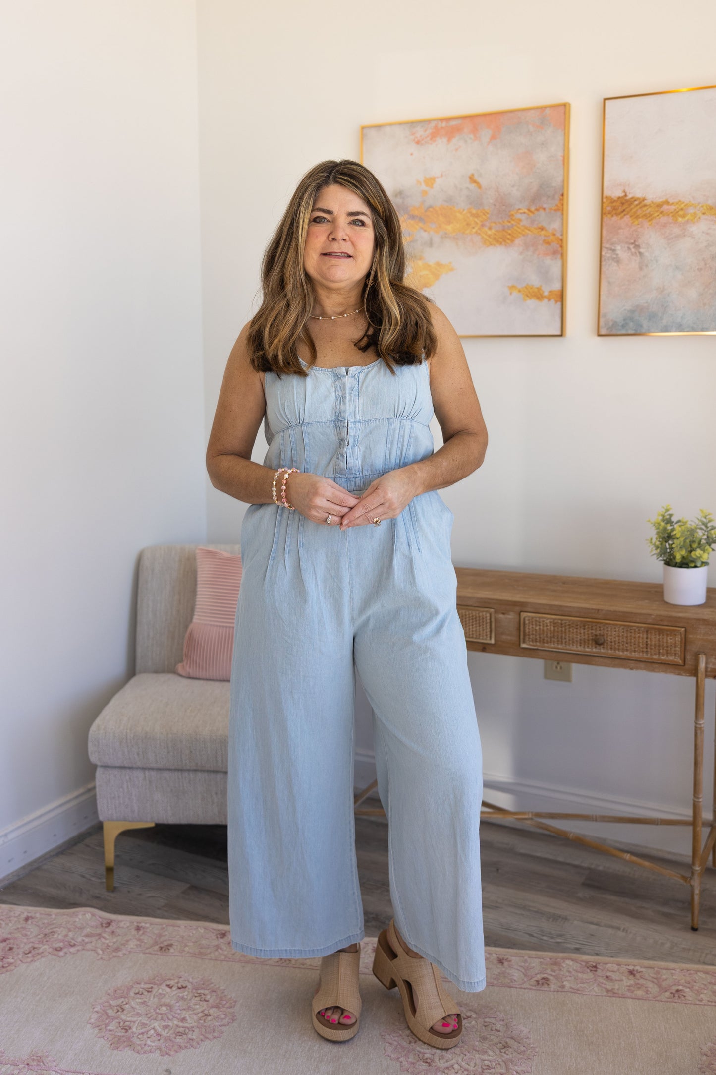 Chambray Chic Jumpsuit  **Final Sale**