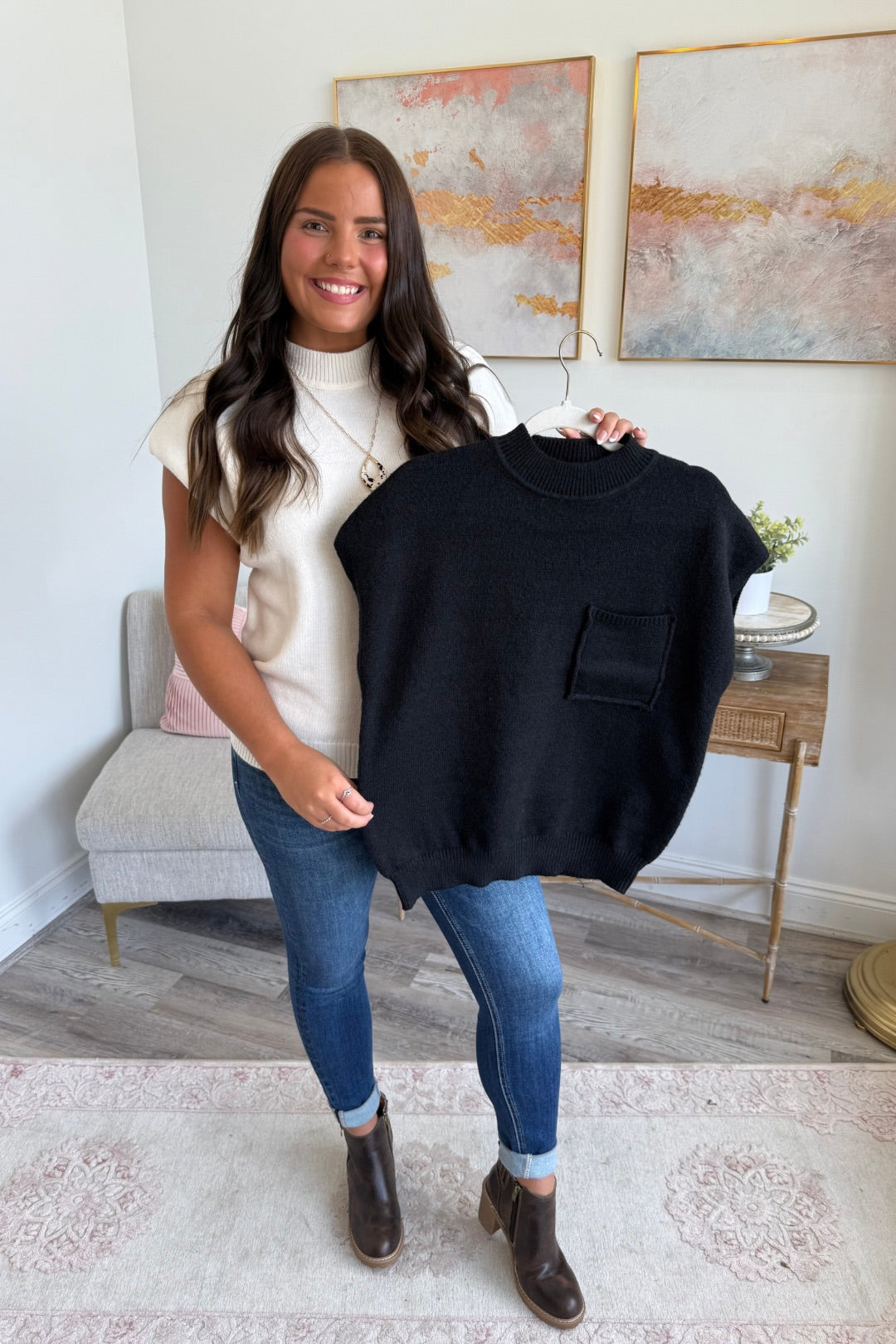 Mock Up Sweater Top