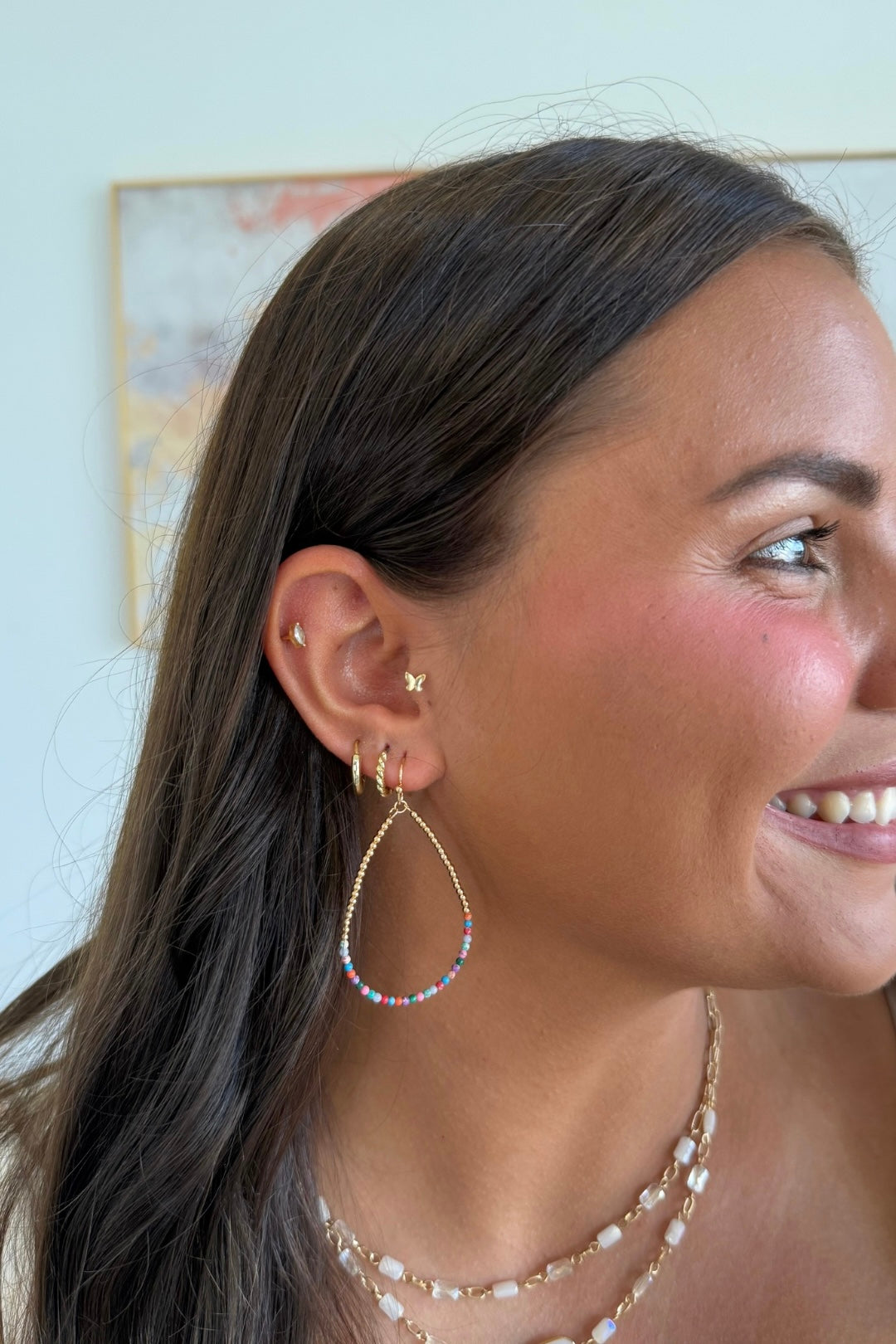 Bead Blast Earrings