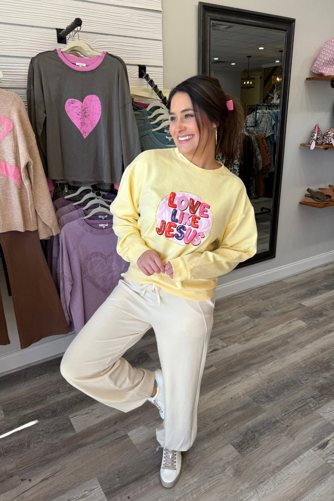 Cream Cloud Joggers **Final Sale**