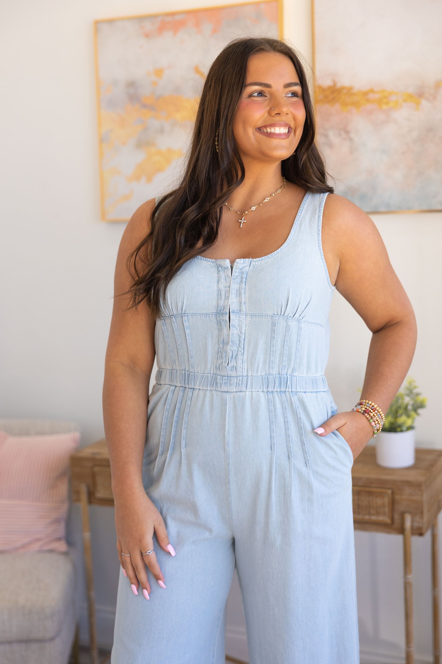 Chambray Chic Jumpsuit  **Final Sale**