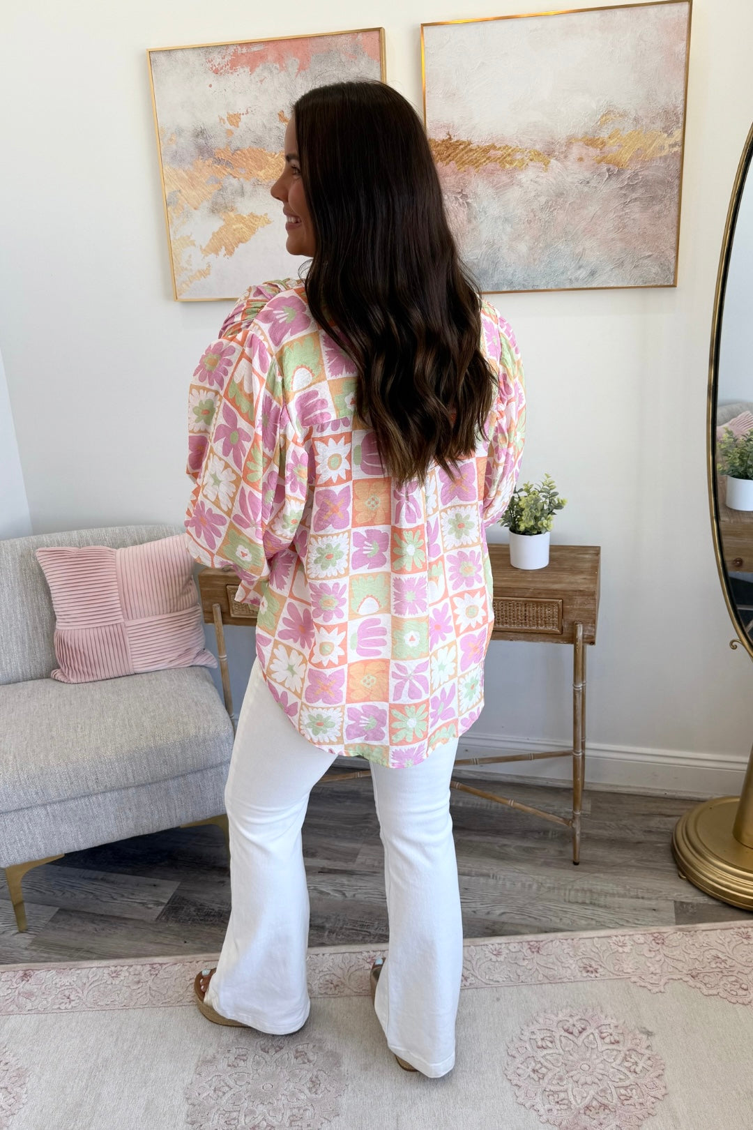 Sweet Blossom Squares Top