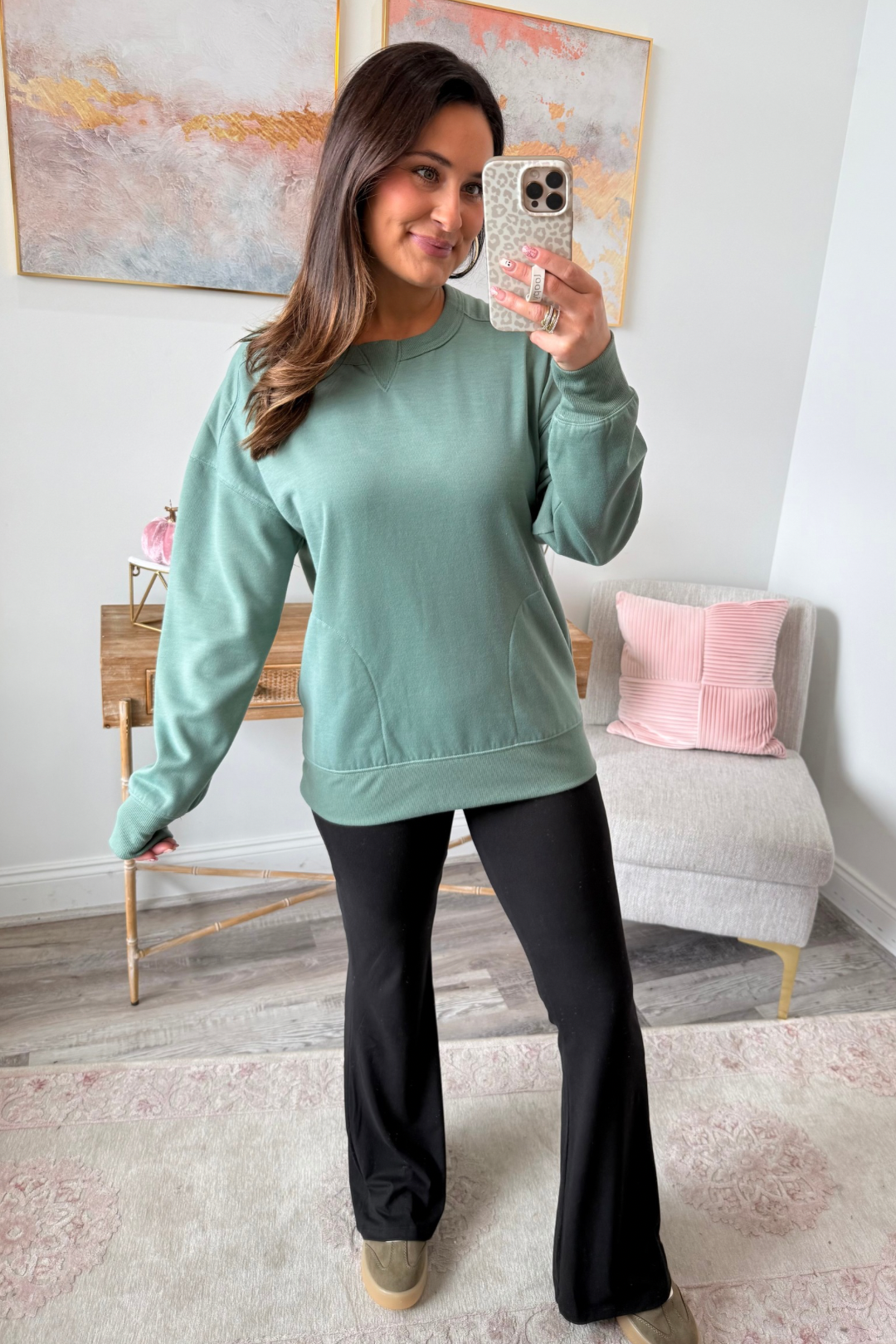 Soft Sage Pullover