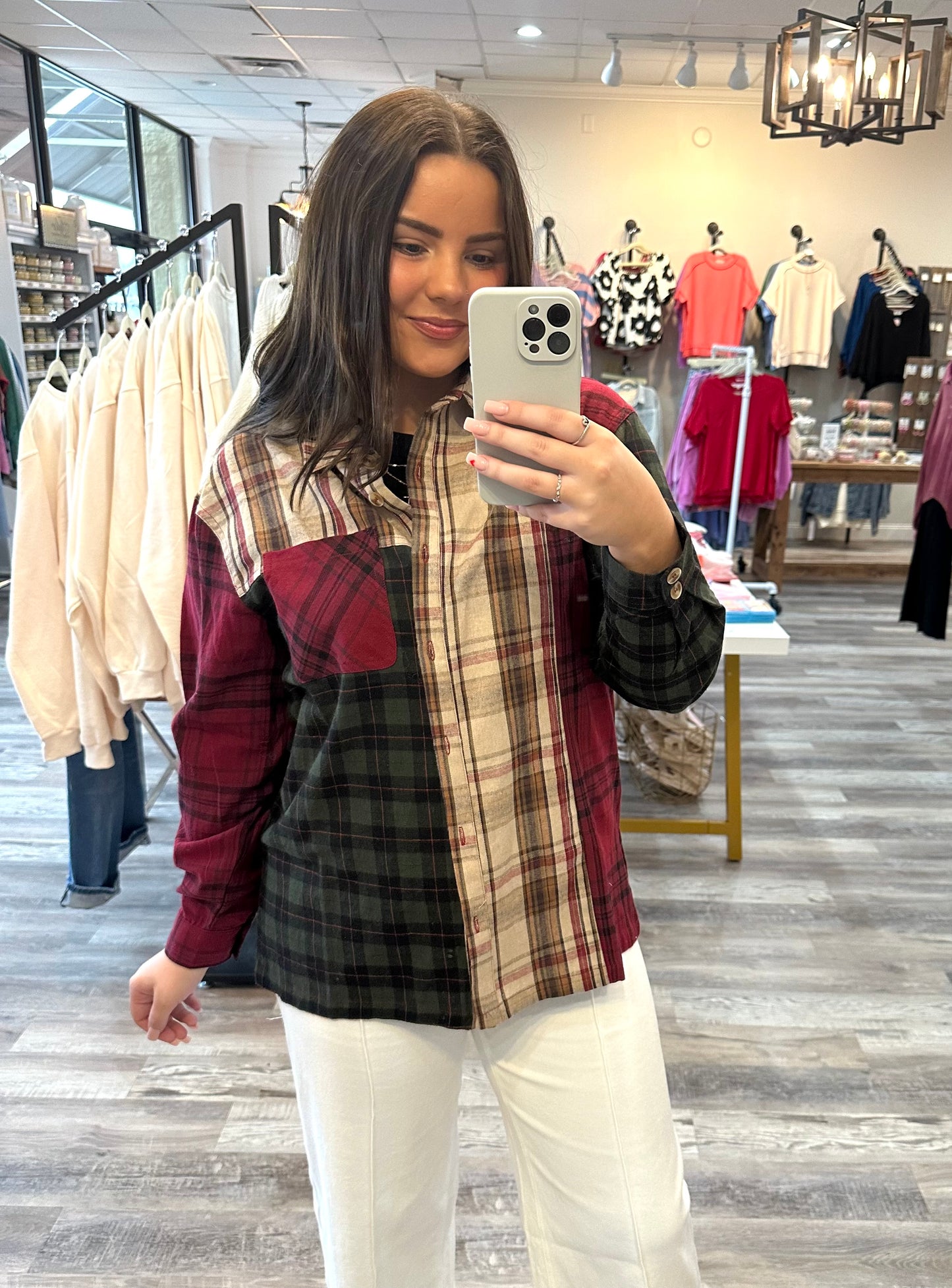 Cabin Vibes Plaid Flannel Shirt **Final Sale**