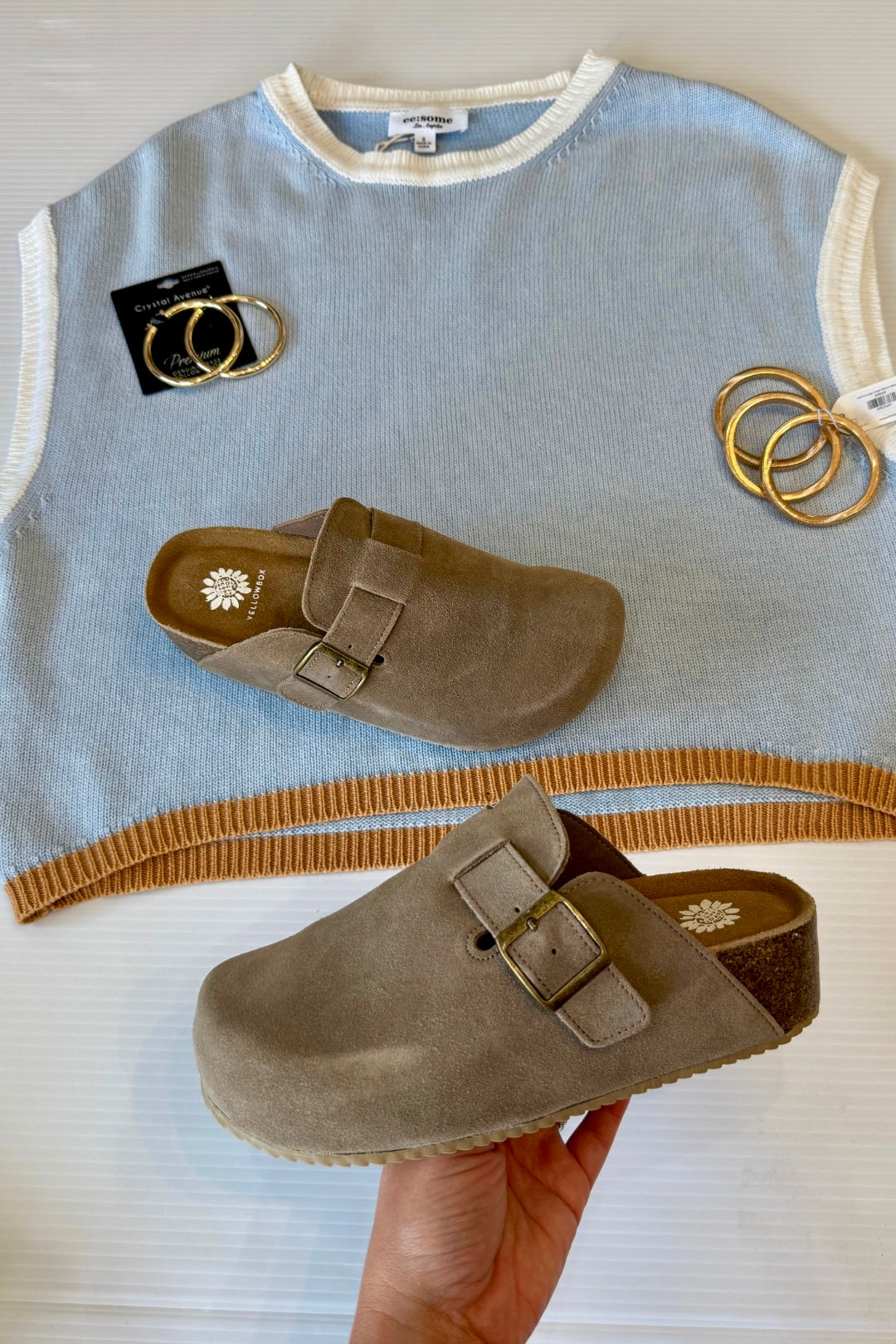 Yellow Box Maire Flatform Clog