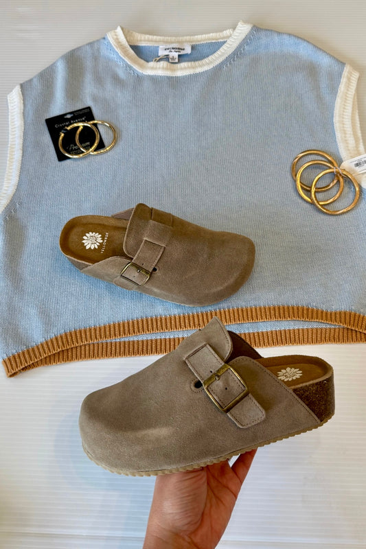 Yellow Box Maire Flatform Clog