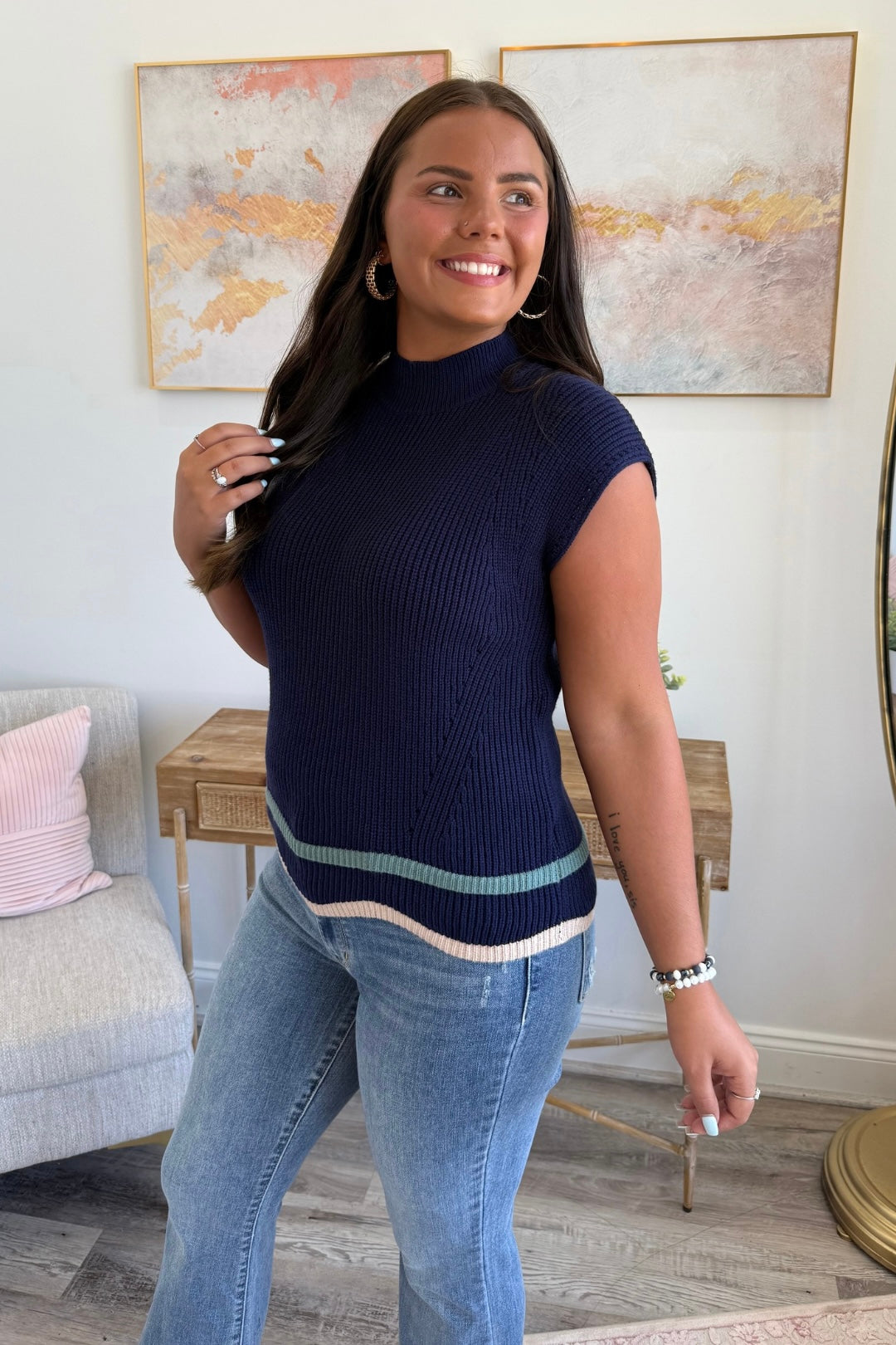 Waveline Sweater Top