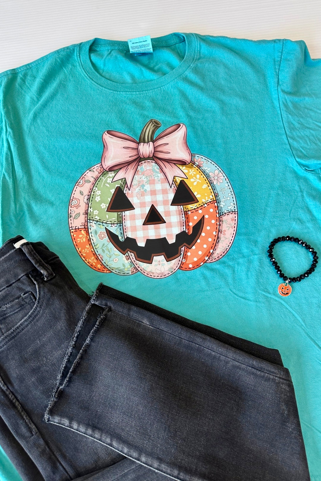 Quilted Patchwork Pumpkin Tee