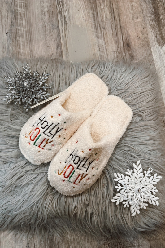 Holly Jolly Slippers **Final Sale**Online Only**
