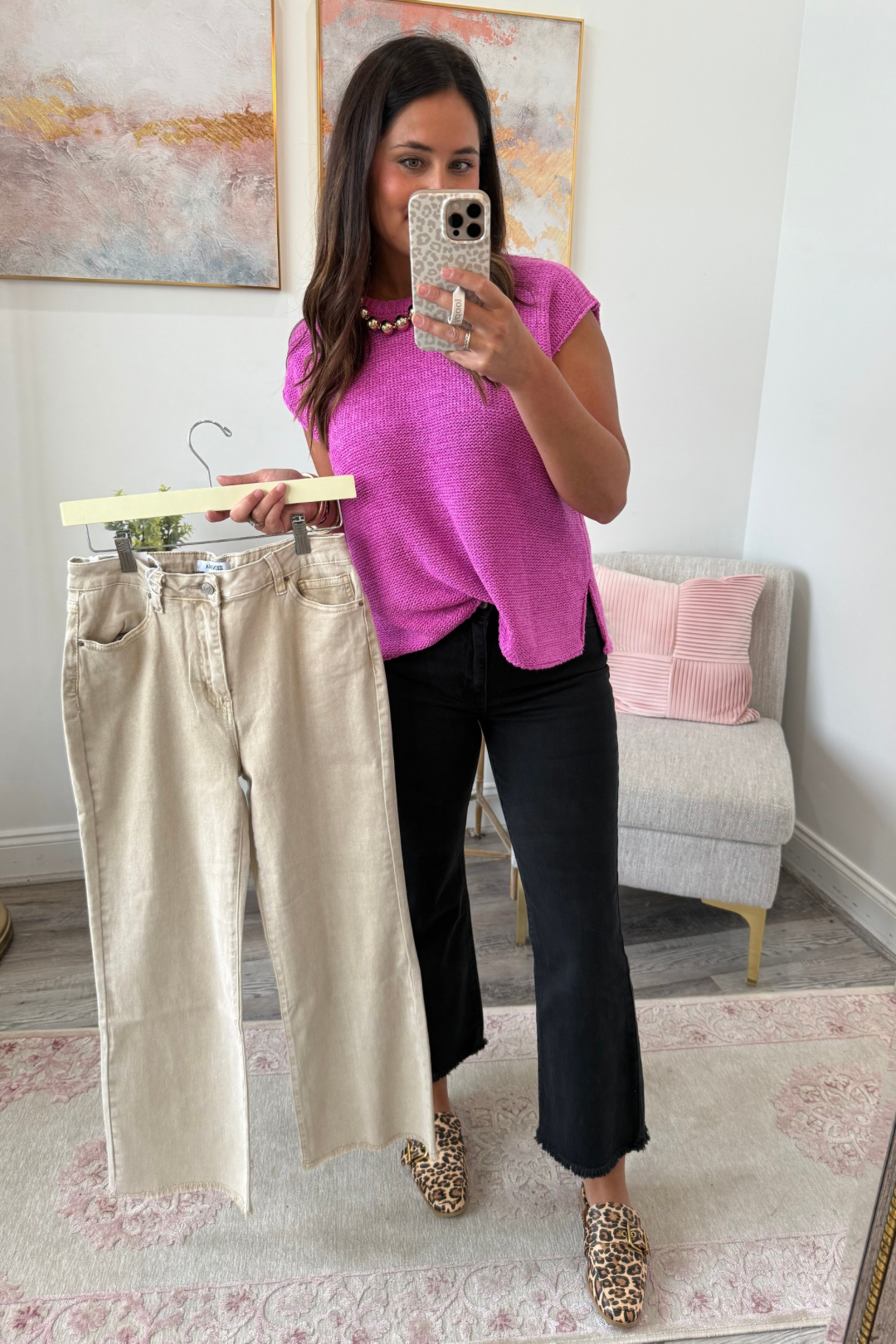 Washed Frayed Pant