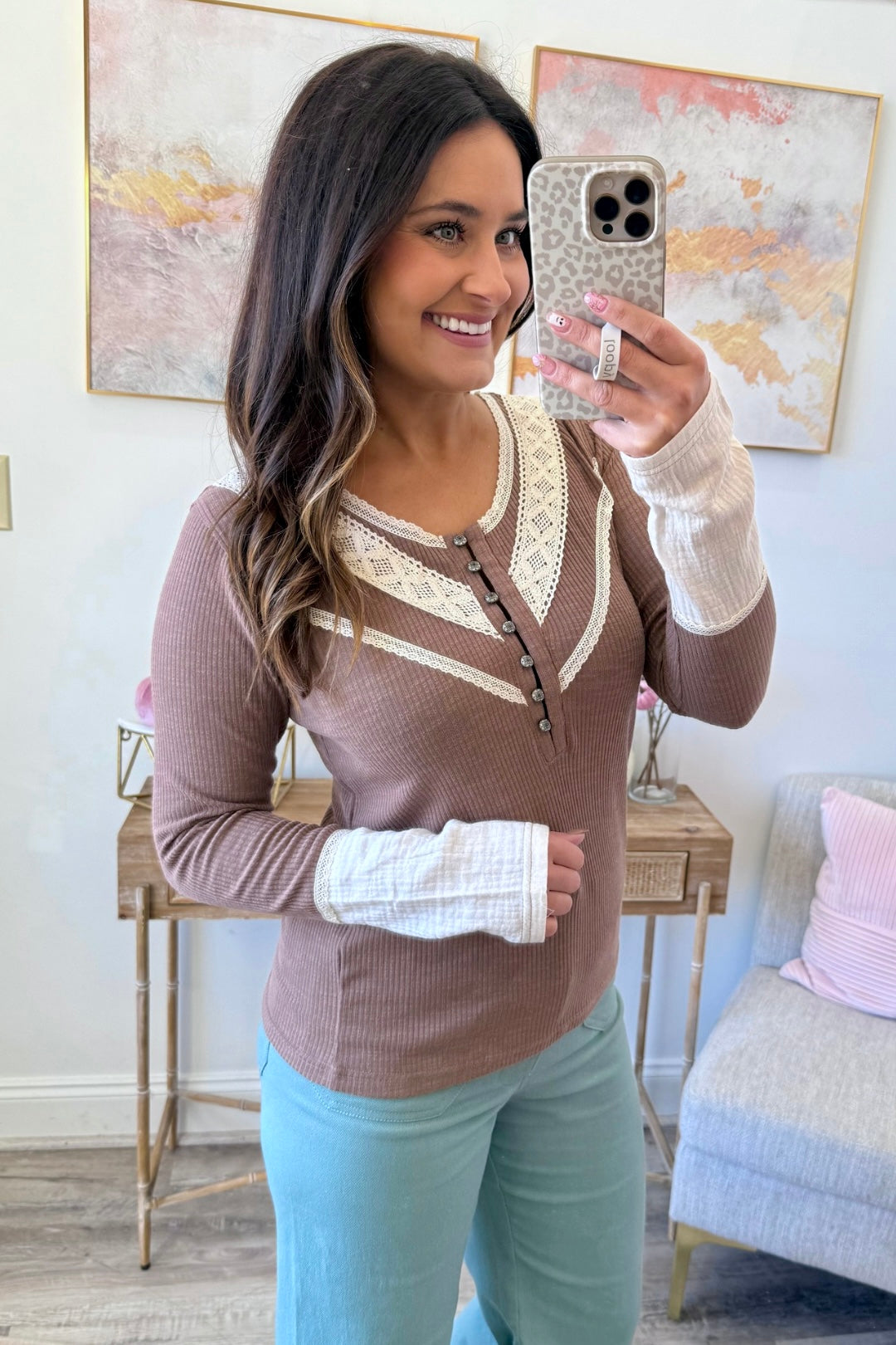 Bittersweet Lace Detail Top