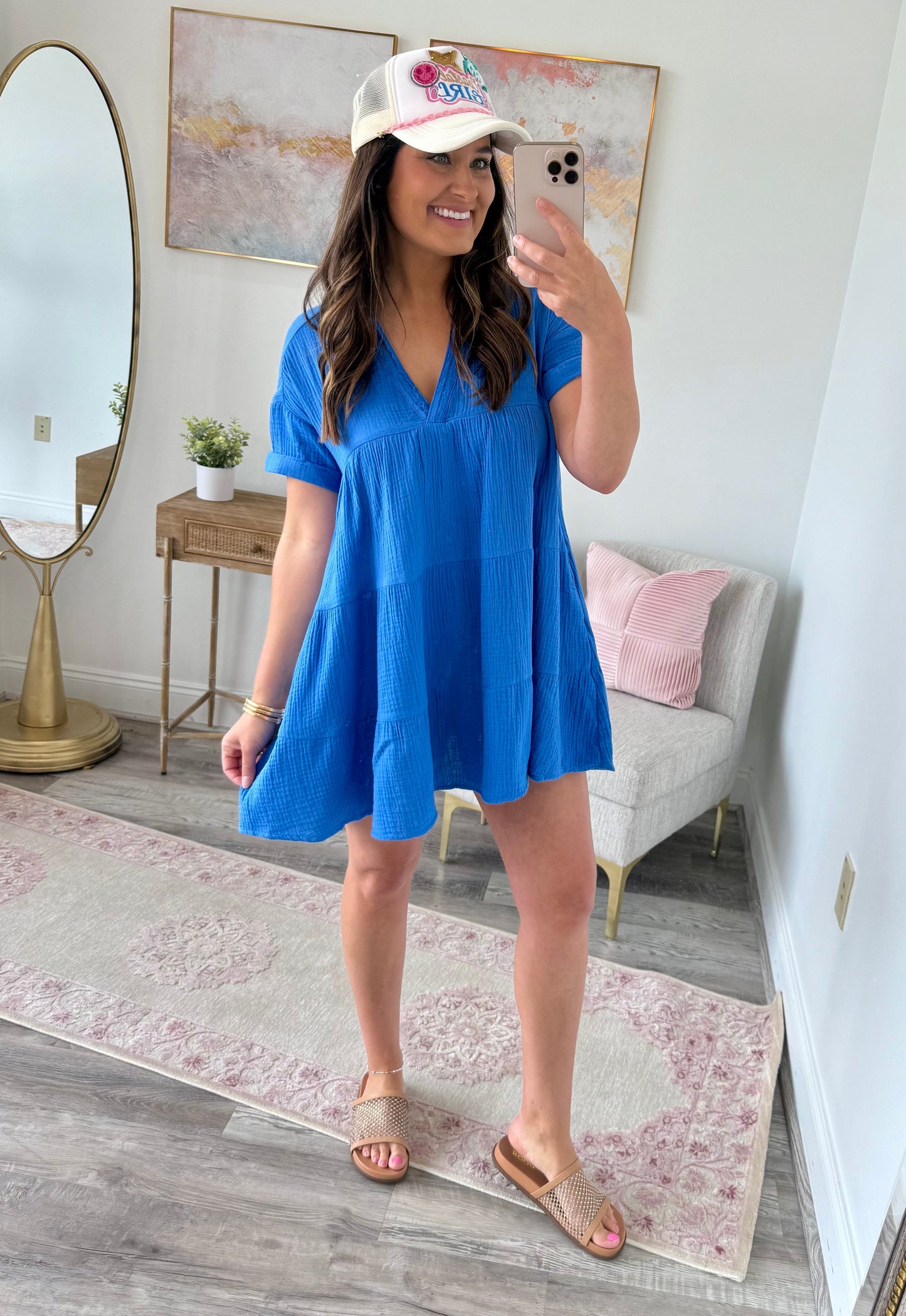 Blue Breeze Gauze Tunic