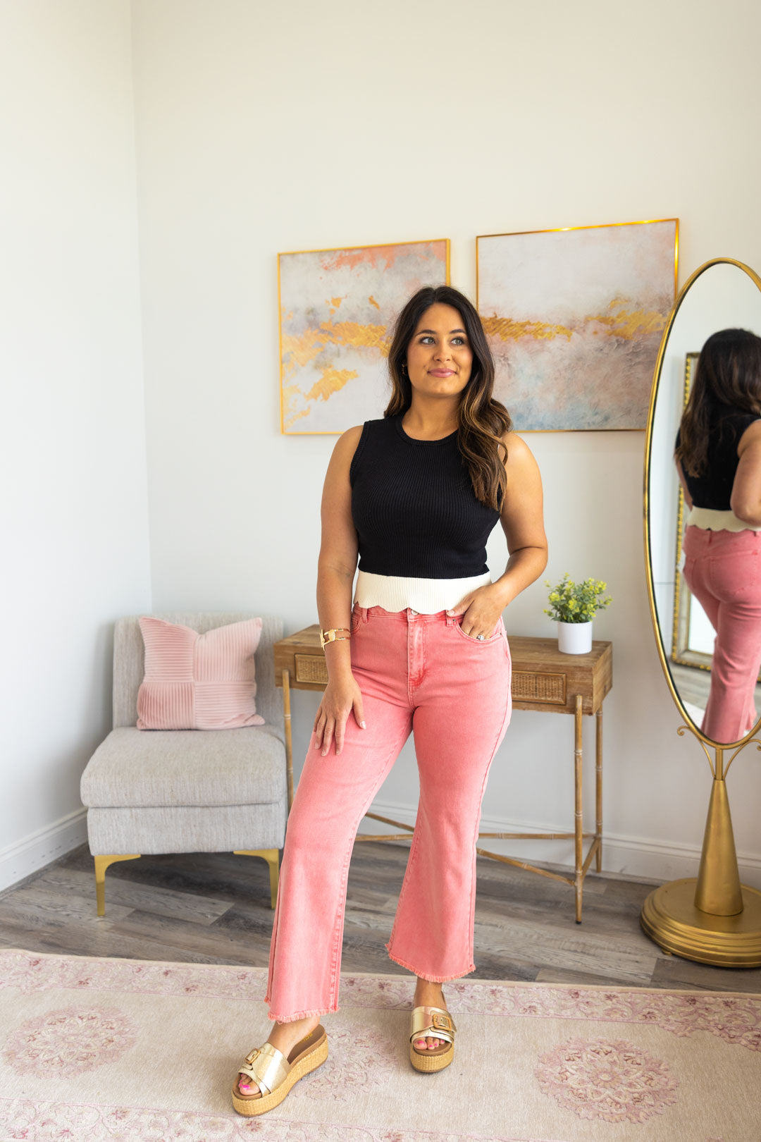 Washed Frayed Pant  **Final Sale**