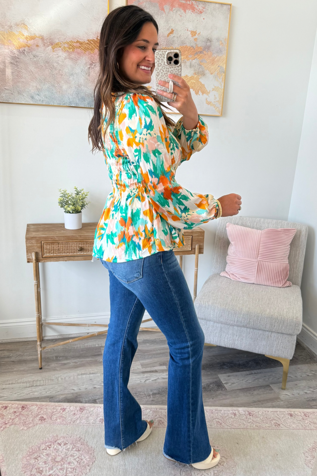 Pattern Play Smocked Top