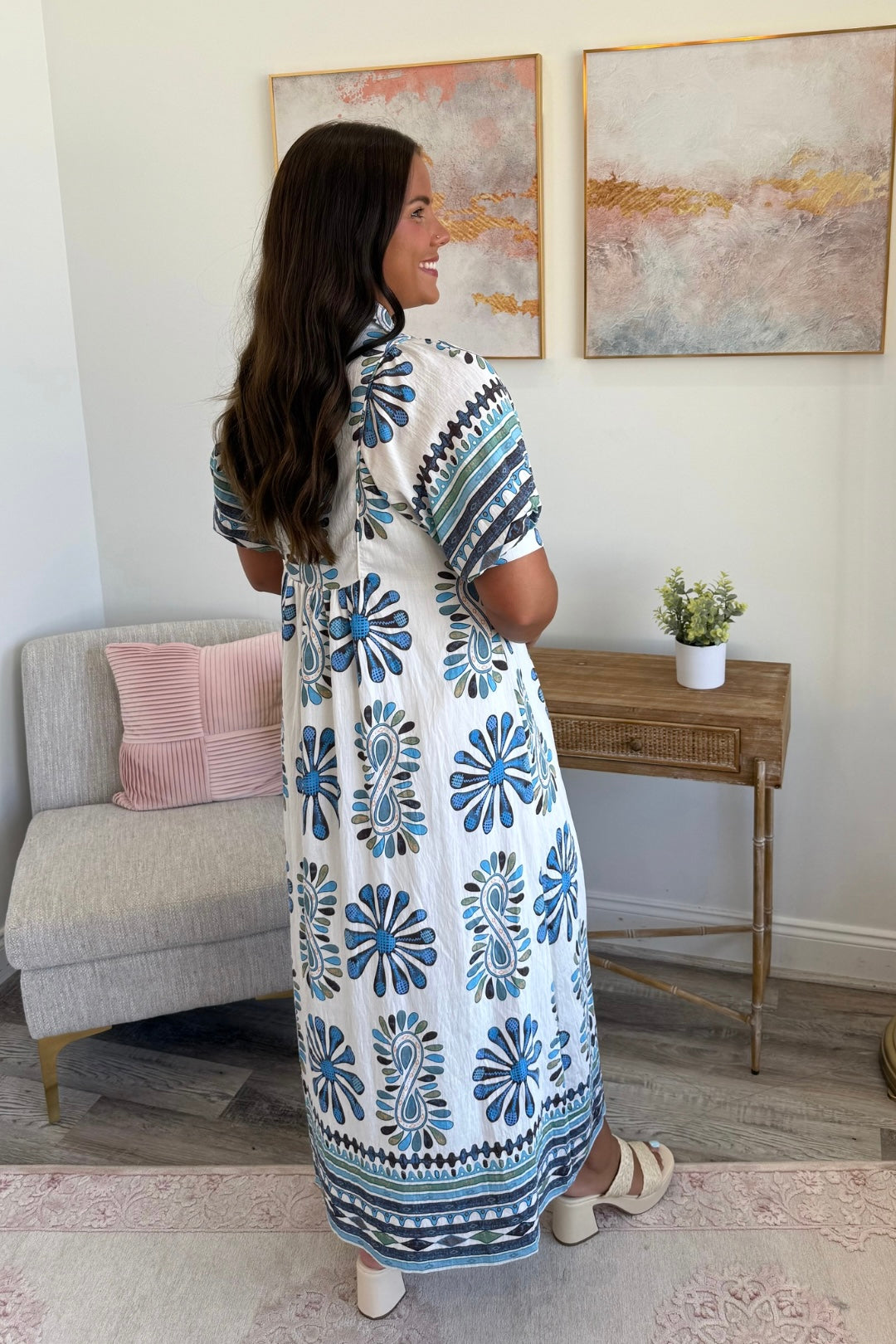 Petals & Paisley Mirage Midi Dress