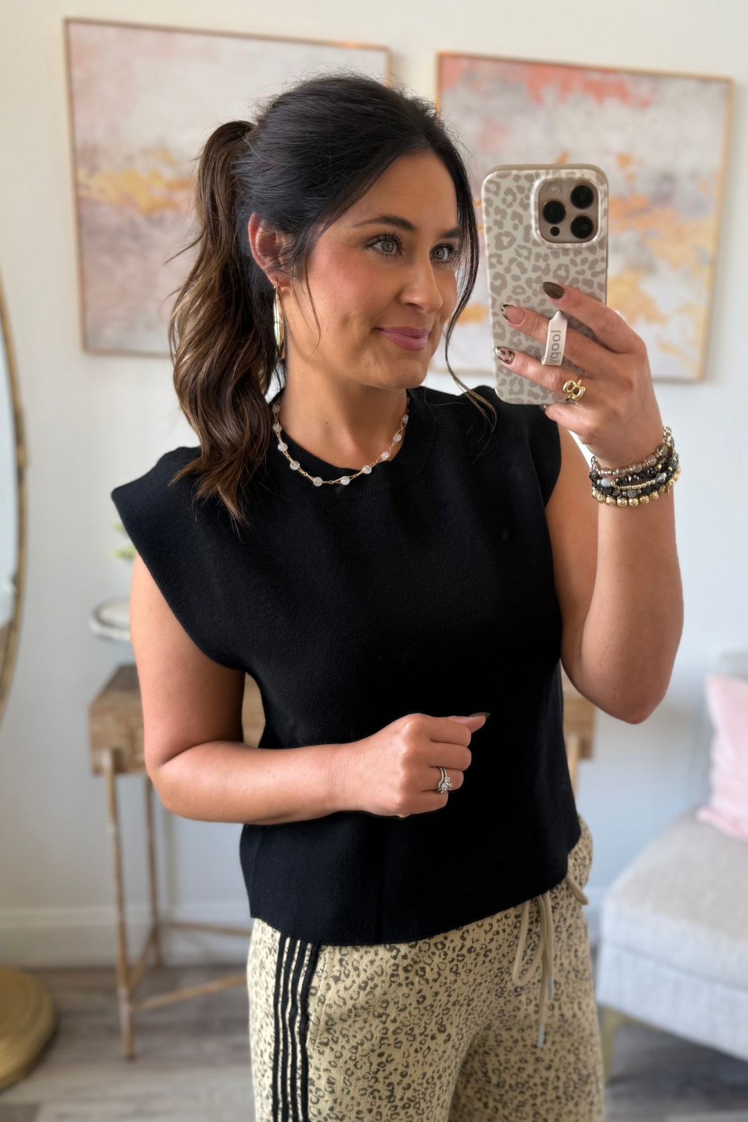 Onyx Edge Sweater Top