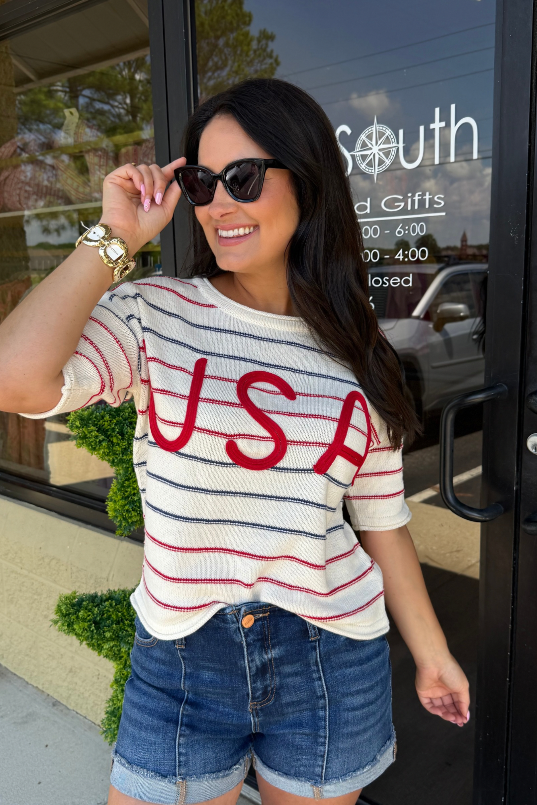 American Summer Knit Sweater Top